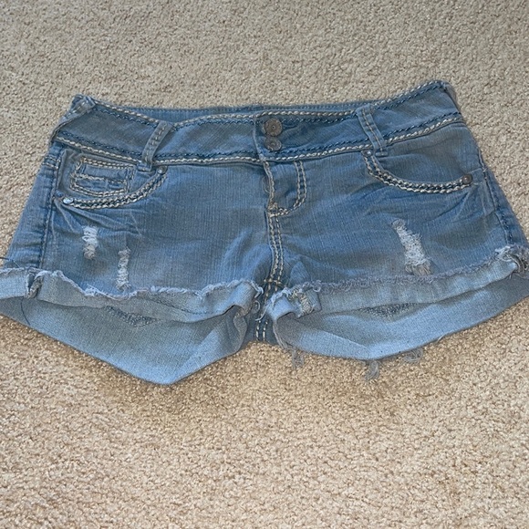 Womens Almost Famous Jean Shorts - Picture 1 of 4